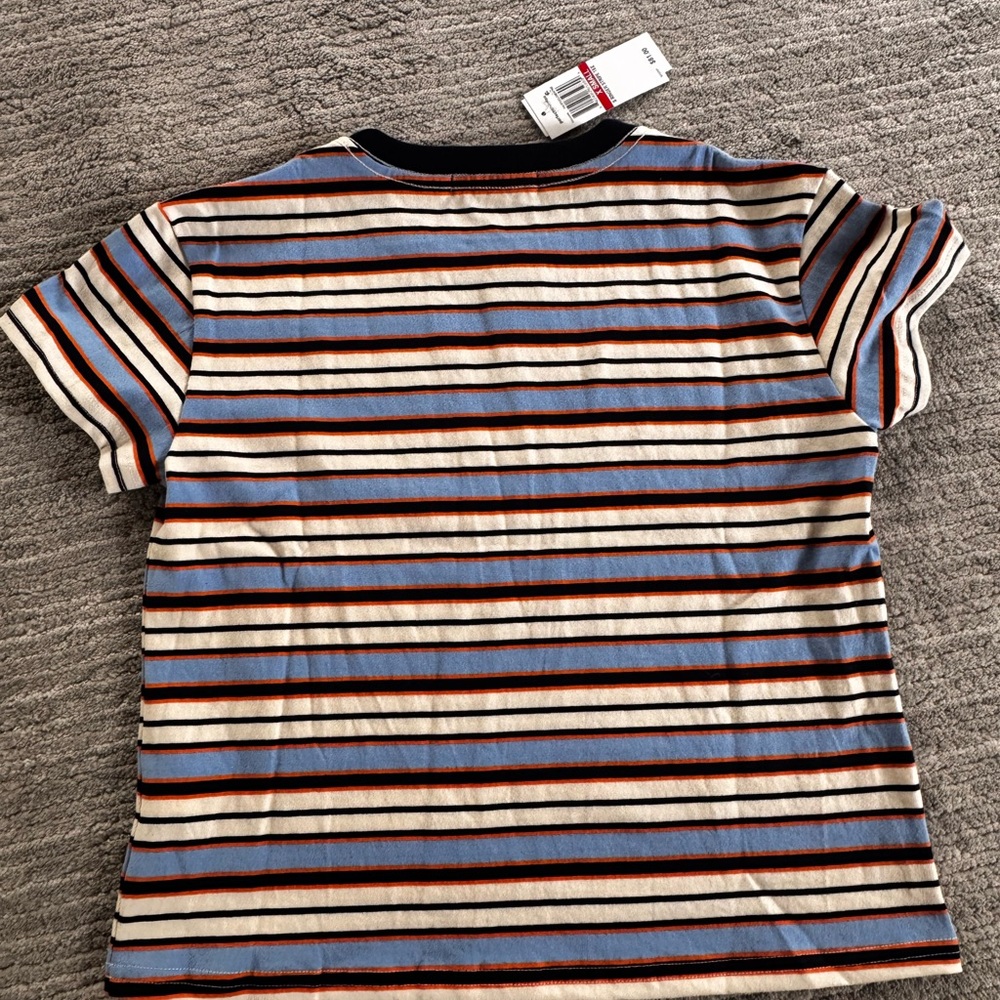 Perfectwhitetee Striped Crewneck Tee - Picture 4 of 4